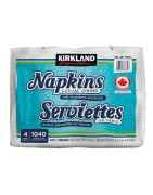 Kirkland Signature White Napkins 6x6" 660's