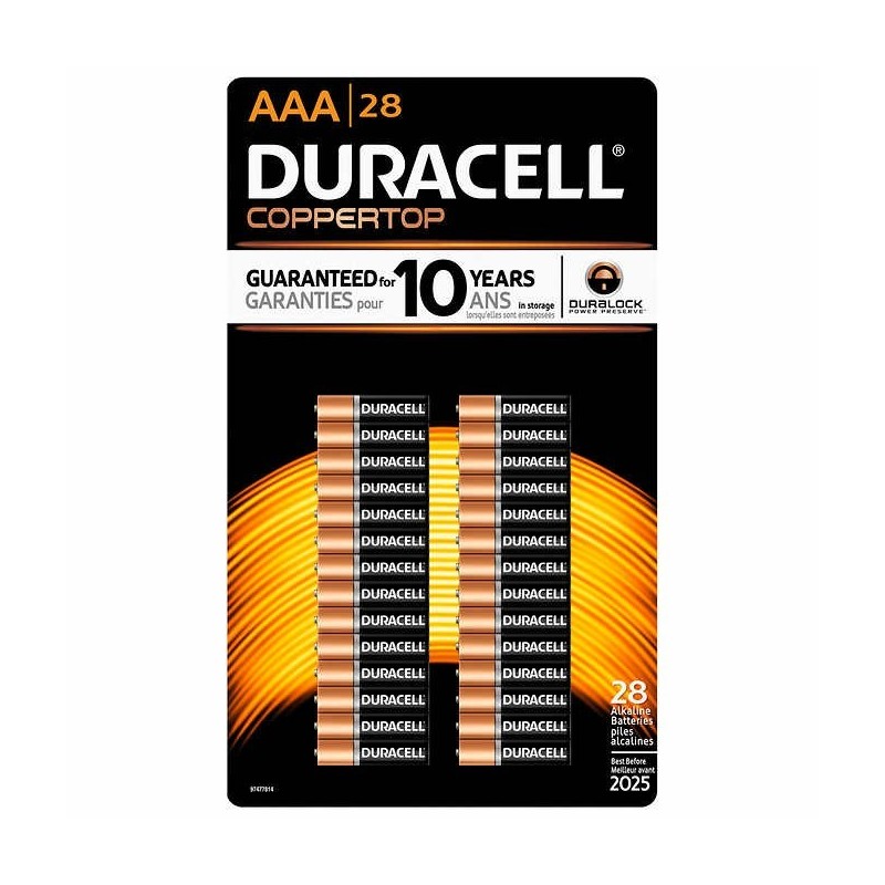 Duracell AAA Alkaline Batteries 28's