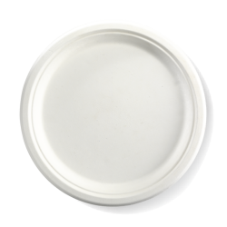 Bio 7" Sugarcane Round Plates 1000's