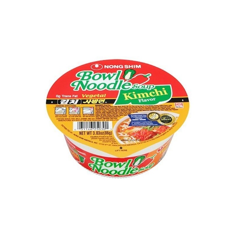 Bowl Noodle Soup Spicy Kimchi 86g 12's