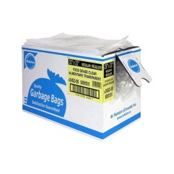 Garbage Bags 35"x50" Clear Food Safe Extra Strong 100's
