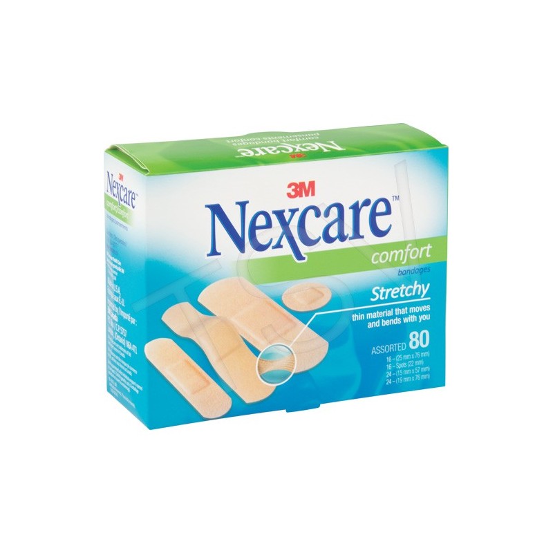 Nexcare Comfort Bandages Assorted 80's
