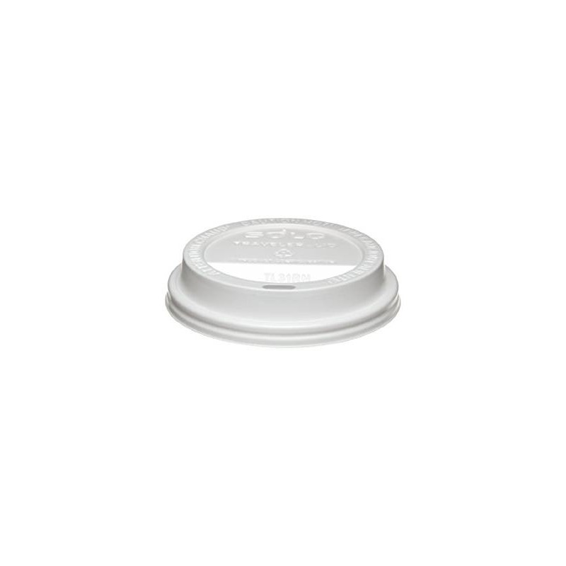 Plastic 10oz. Traveller Lid White 1000's