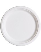 Bio 9" Sugarcane Round Plates 500's