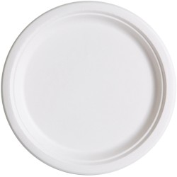 Bio 9" Sugarcane Round Plates 500's