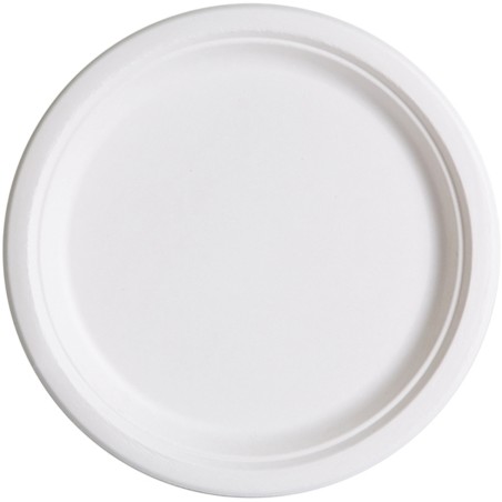 Bio 9" Sugarcane Round Plates 500's