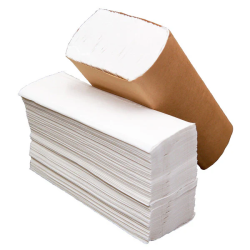 Multi-Fold 1-Ply Recycled Fiber Towel, White 16 Packs of 250's