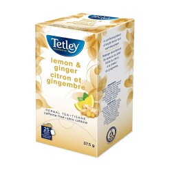 Tetley Lemon & Ginger Tea 25’s